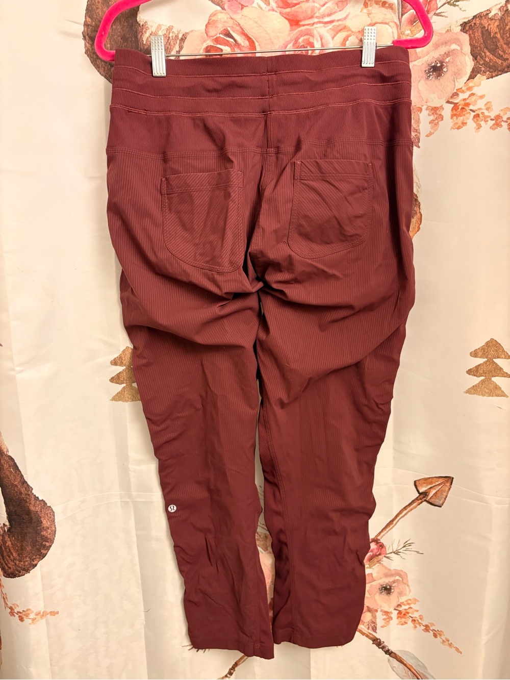 lululemon athletica Maroon Seam-Detail pants size 10 - Picture 3 of 4